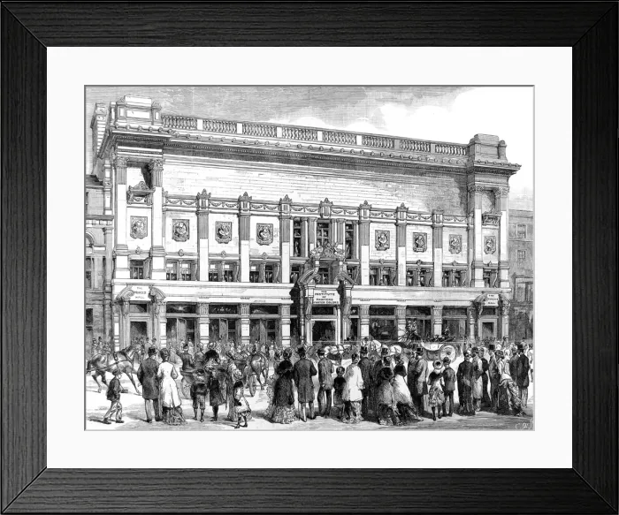 Framed Print : The Institute of Painters in Water Colours, London, 1883 Framed Print : The Institute of Painters in Water Colours, London, 1883