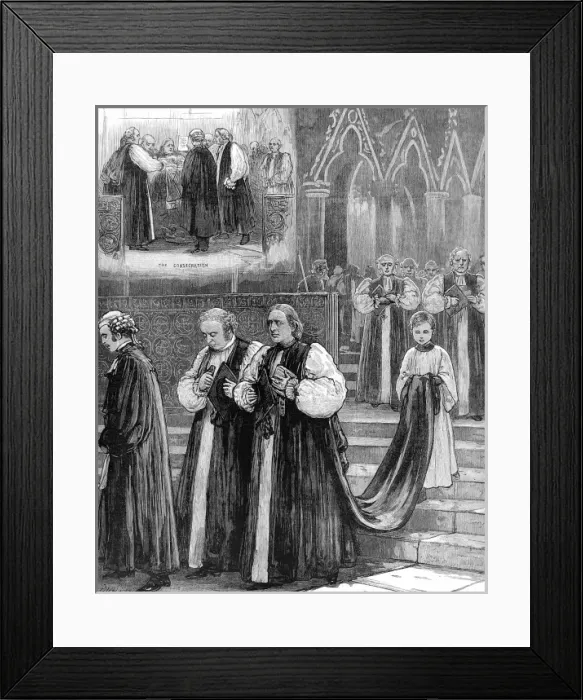 Framed Print : Procession after the Consecration of the Bishop of Sydney, W Framed Print : Procession after the Consecration of the Bishop of Sydney, W