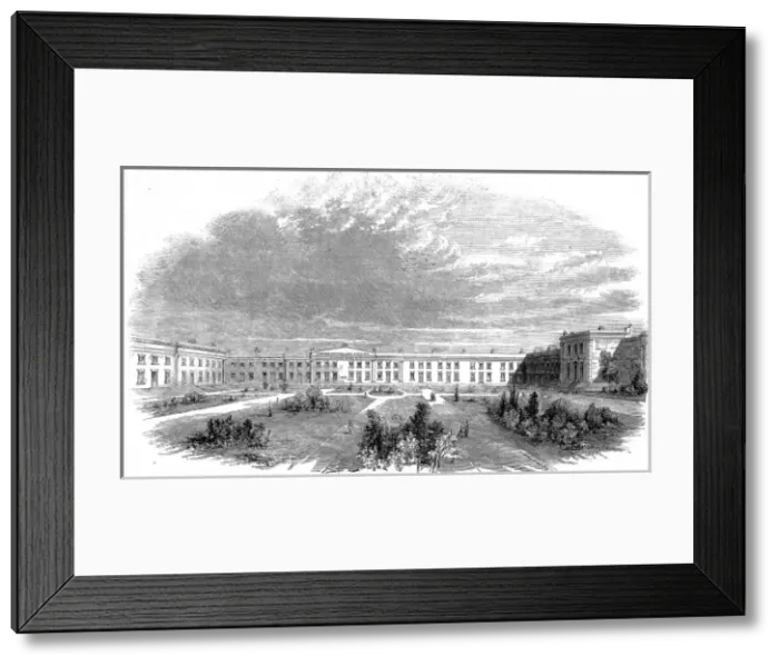 Framed Print : The Licensed Victuallers Asylum, London, 1858 Framed Print : The Licensed Victuallers Asylum, London, 1858