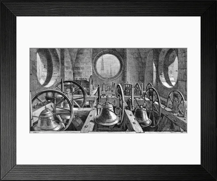 Framed Print : The Peal of Bells, St. Pauls Cathedral, 1878 Framed Print : The Peal of Bells, St. Pauls Cathedral, 1878