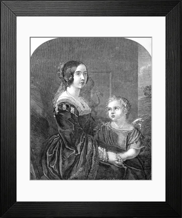 Framed Print : Queen Victoria with Albert, Prince of Wales Framed Print : Queen Victoria with Albert, Prince of Wales