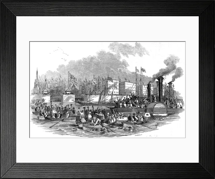 Framed Print : Arrival of the Royal Yacht in Liverpool Framed Print : Arrival of the Royal Yacht in Liverpool