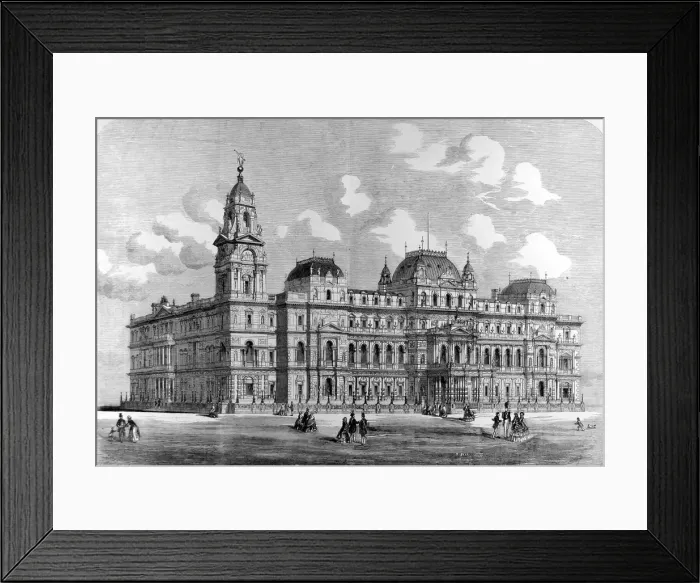 Framed Print : Design for The Foreign Office, London, 1857 Framed Print : Design for The Foreign Office, London, 1857