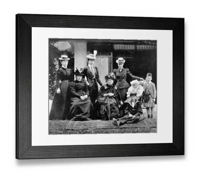 Framed Print : A Royal Group from Balmoral Framed Print : A Royal Group from Balmoral