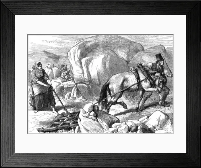 Framed Print : Mountain farm in County Mayo, Ireland Framed Print : Mountain farm in County Mayo, Ireland