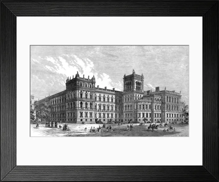 Framed Print : The Foreign and India Offices, London, 1866 Framed Print : The Foreign and India Offices, London, 1866
