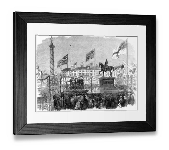 Framed Print : The Duke of Edinburgh unveiling the statue of the late Princ Framed Print : The Duke of Edinburgh unveiling the statue of the late Princ