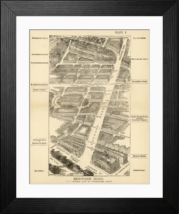 Framed Print : London Birdseye 10 Framed Print : London Birdseye 10
