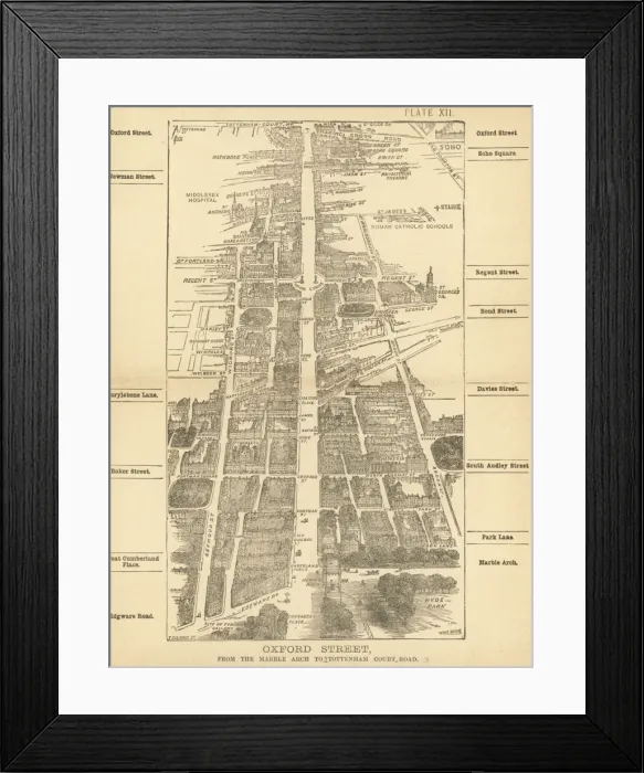 Framed Print : London Birdseye 12 Framed Print : London Birdseye 12