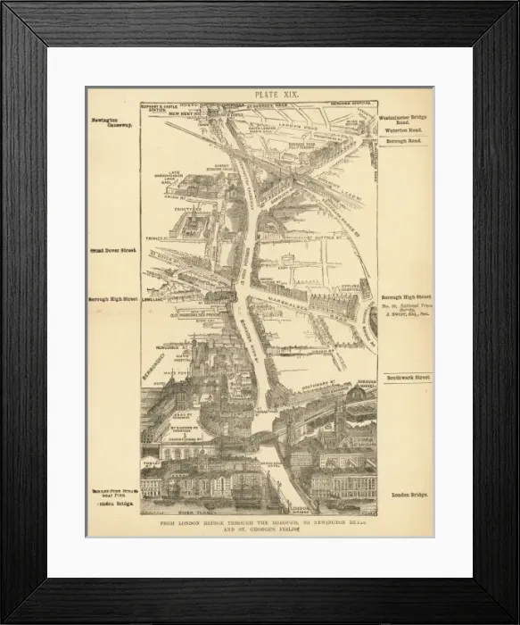 Framed Print : London Birdseye 19 Framed Print : London Birdseye 19
