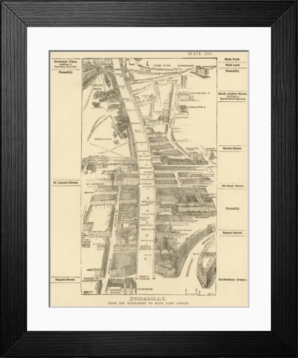 Framed Print : London Birdseye 8 Framed Print : London Birdseye 8