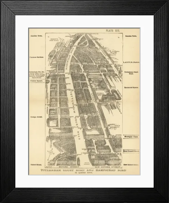 Framed Print : London Birdseye 14 Framed Print : London Birdseye 14