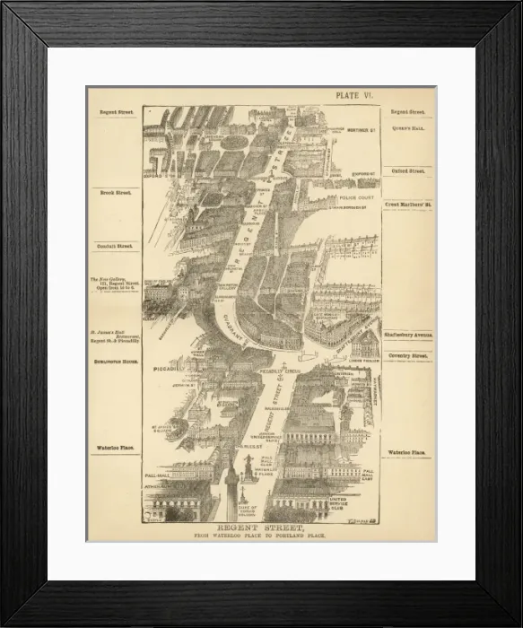 Framed Print : London Birdseye 6 Framed Print : London Birdseye 6