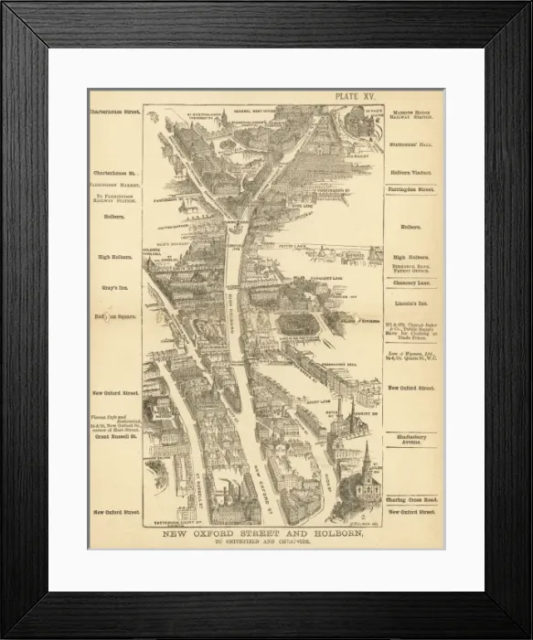 Framed Print : London Birdseye 15 Framed Print : London Birdseye 15