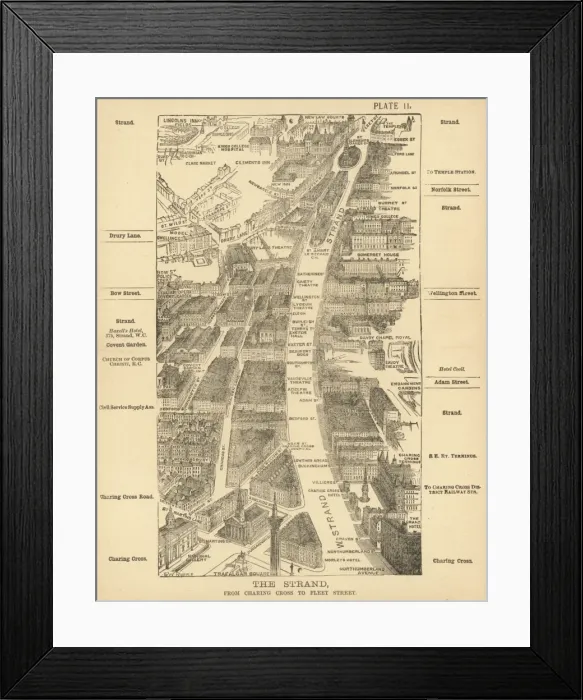 Framed Print : London Birdseye 2 Framed Print : London Birdseye 2