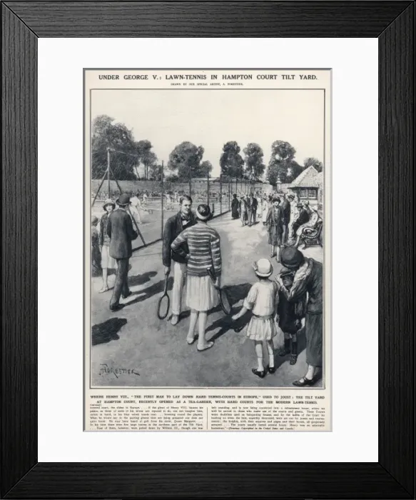 Framed Print : Hampton Court Tennis Framed Print : Hampton Court Tennis