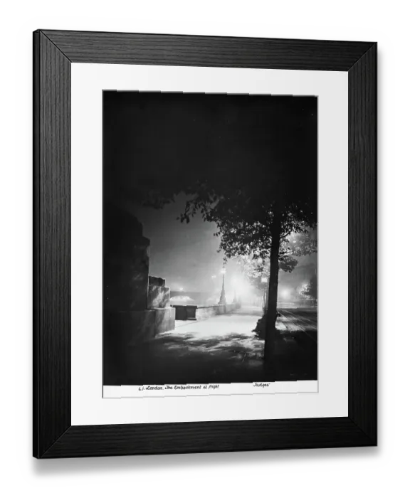 Framed Print : London The Embankment at Night Framed Print : London The Embankment at Night