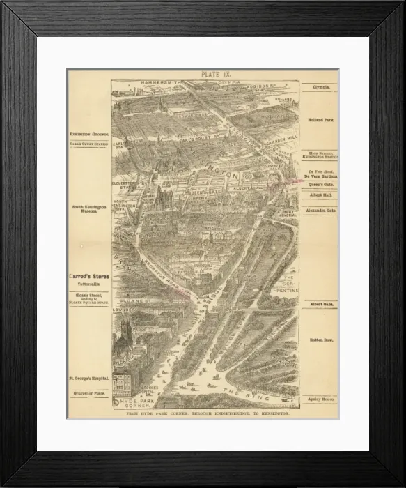 Framed Print : London Birdseye 9 Framed Print : London Birdseye 9