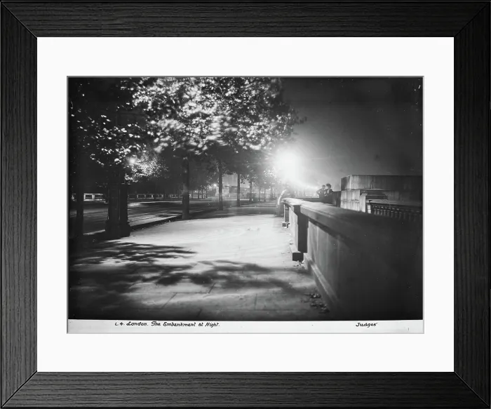 Framed Print : The Embankment at Night