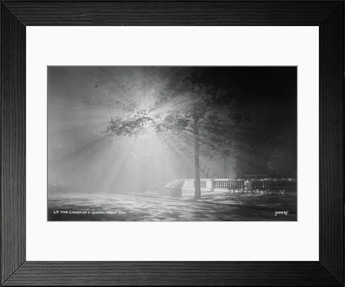 Framed Print : The Charm of a London Night Fog Framed Print : The Charm of a London Night Fog