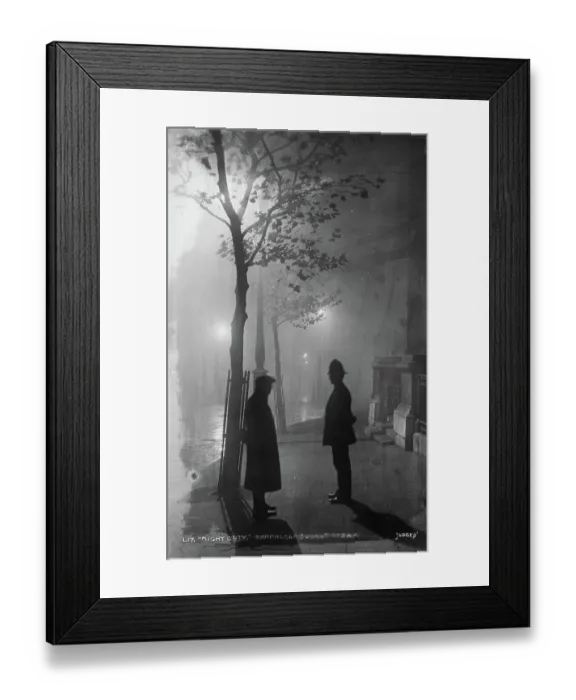 Framed Print : Night Duty at Trafalgar Square Framed Print : Night Duty at Trafalgar Square