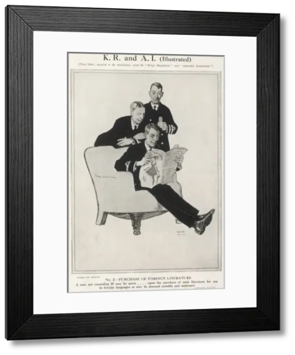 Framed Print : K. R. and A. I. (Illustrated): Purchase of Foreign Literatur