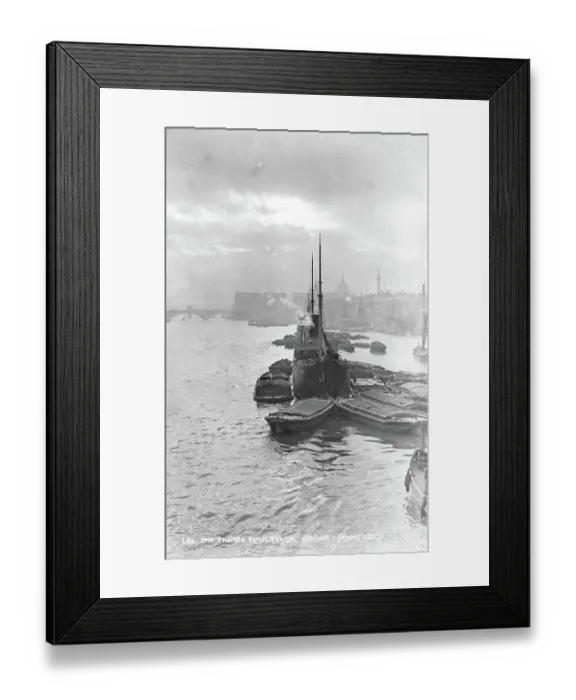 Framed Print : The Thames from Tower Bridge Framed Print : The Thames from Tower Bridge
