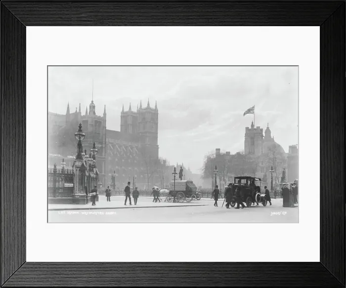 Framed Print : Westminster Abbey in Historical London Framed Print : Westminster Abbey in Historical London