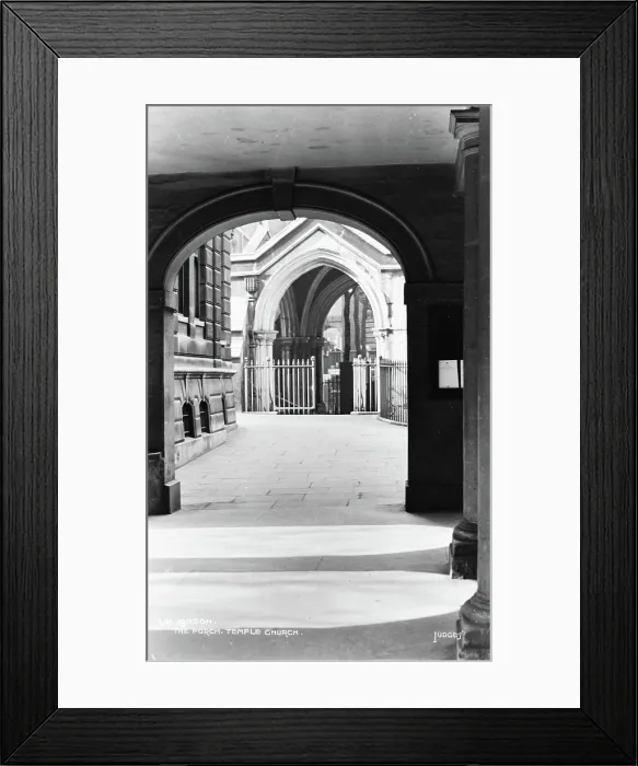 Framed Print : The Porch of Temple Church Framed Print : The Porch of Temple Church