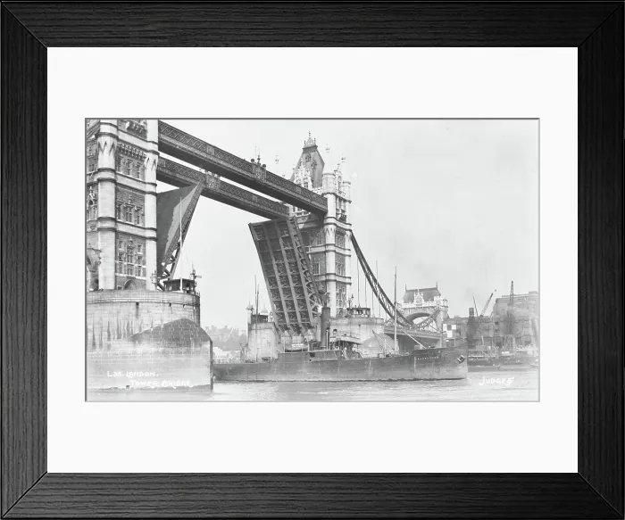 Framed Print : Tower Bridge in Action Framed Print : Tower Bridge in Action