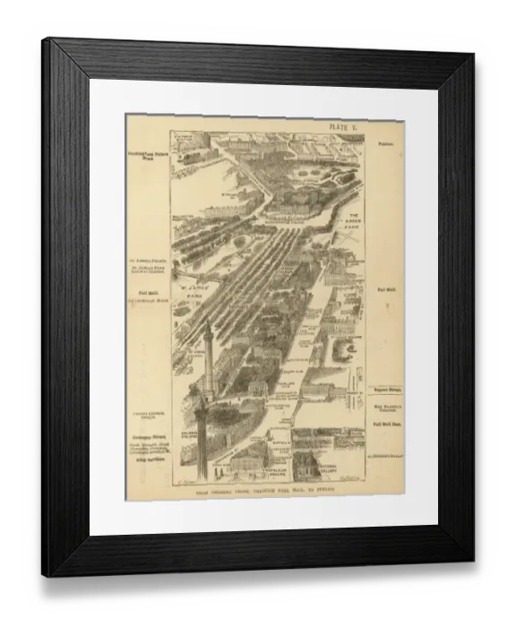 Framed Print : London Birdseye 5 Framed Print : London Birdseye 5
