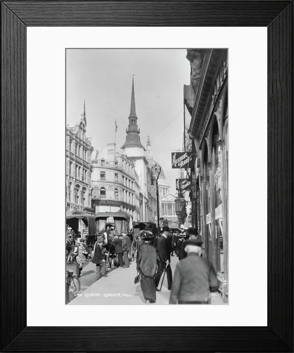 Framed Print : Ludgate Hill, London Framed Print : Ludgate Hill, London