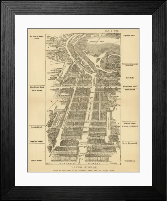 Framed Print : London Birdseye 13 Framed Print : London Birdseye 13