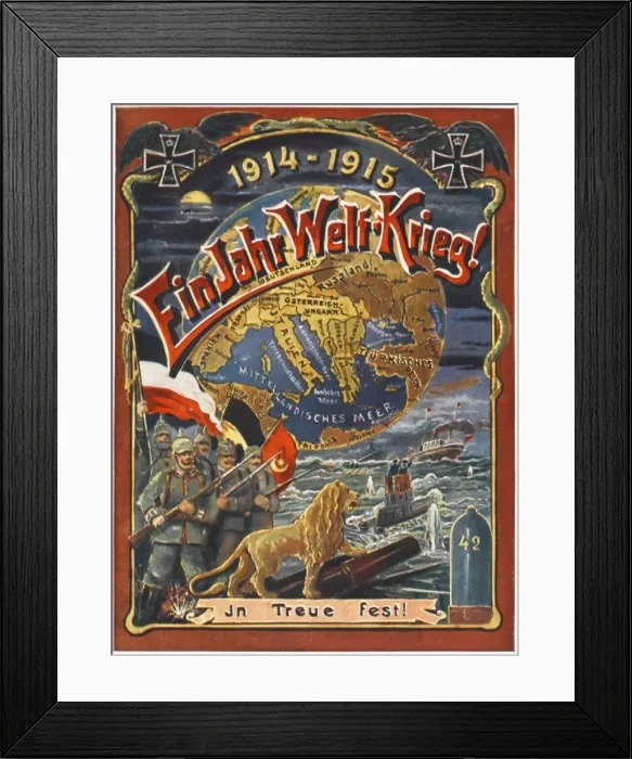 Framed Print : One Year of World War Framed Print : One Year of World War