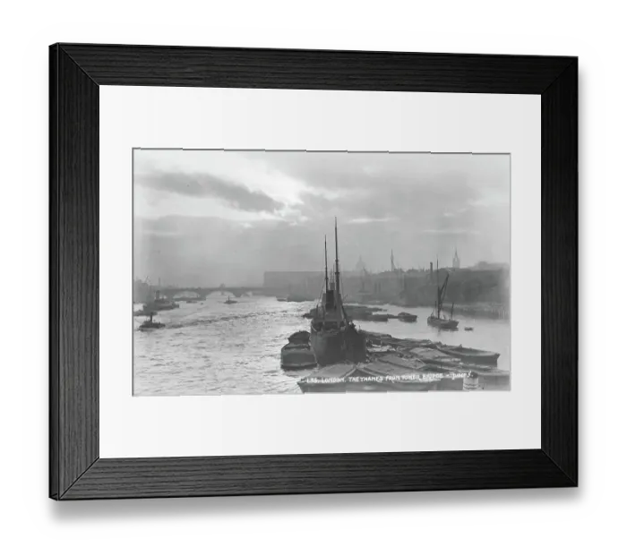 Framed Print : The Thames from Tower Bridge Framed Print : The Thames from Tower Bridge