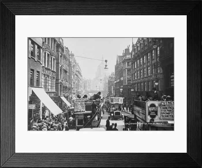 Framed Print : London Fleet Street and St. Paul's Framed Print : London Fleet Street and St. Paul's