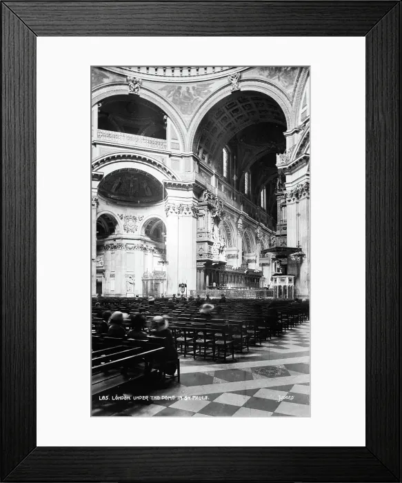 Framed Print : Under the Dome of St. Paul's Cathedral Framed Print : Under the Dome of St. Paul's Cathedral