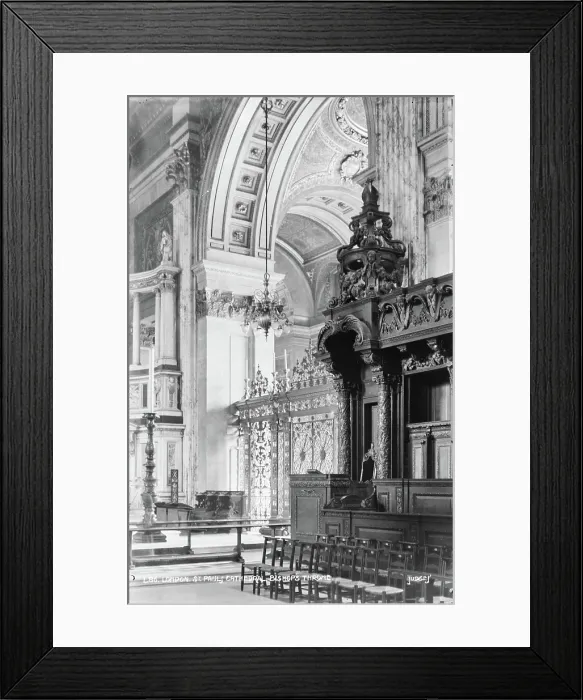 Framed Print : Interior of St. Paul's Cathedral - Bishop's Throne Framed Print : Interior of St. Paul's Cathedral - Bishop's Throne