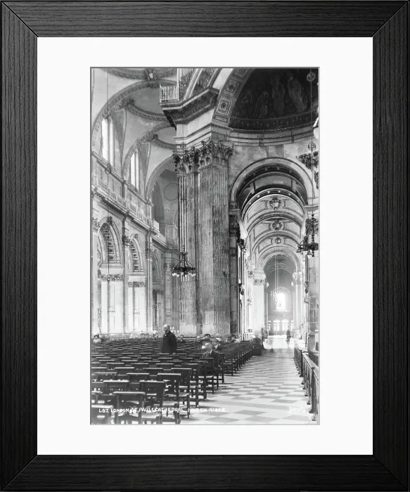 Framed Print : Interior of St. Paul's Cathedral, North Aisle Framed Print : Interior of St. Paul's Cathedral, North Aisle