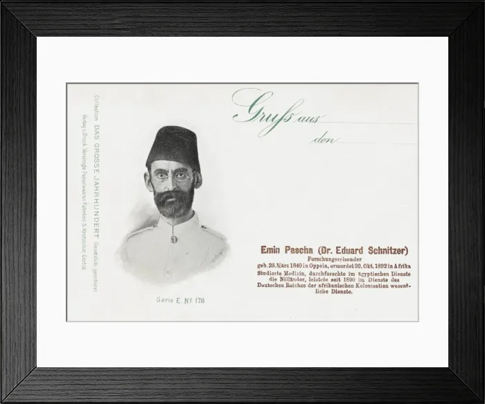Framed Print : Emin Pascha (Dr Eduard Schnitzer) Framed Print : Emin Pascha (Dr Eduard Schnitzer)
