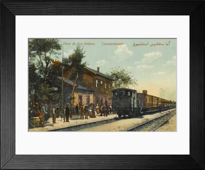 Framed Print : San Stefano Station - Constantinople, Turkey Framed Print : San Stefano Station - Constantinople, Turkey