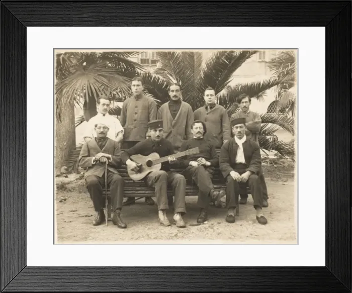 Framed Print : Turkish soldiers on leave in Nice Framed Print : Turkish soldiers on leave in Nice