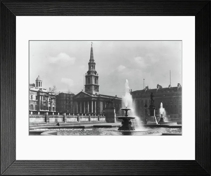 Framed Print : The Fountains at Trafalgar Square, London Framed Print : The Fountains at Trafalgar Square, London