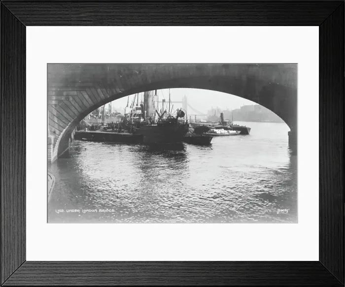 Framed Print : Under London Bridge Framed Print : Under London Bridge
