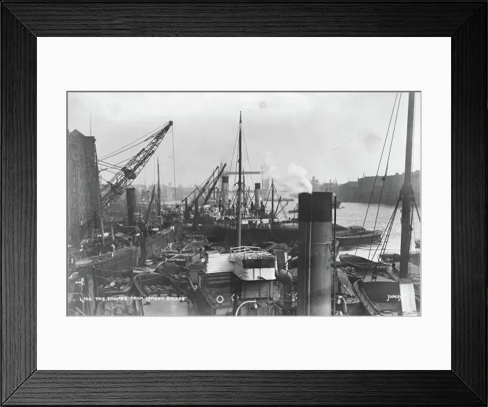Framed Print : The Thames from London Bridge Framed Print : The Thames from London Bridge