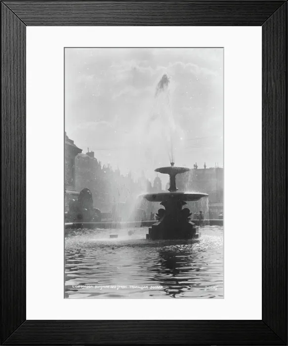 Framed Print : Sunshine and Spray at Trafalgar Square Framed Print : Sunshine and Spray at Trafalgar Square