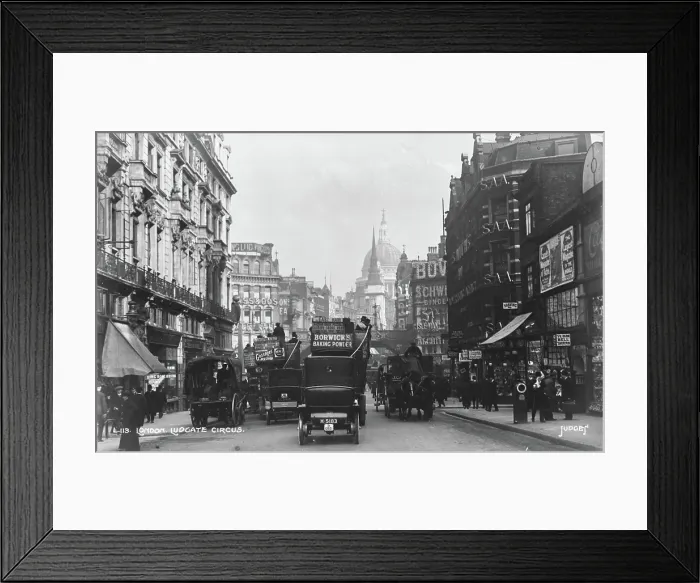 Framed Print : Ludgate Circus in Historical London Framed Print : Ludgate Circus in Historical London