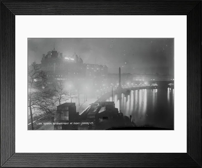 Framed Print : London Embankment at Night Framed Print : London Embankment at Night