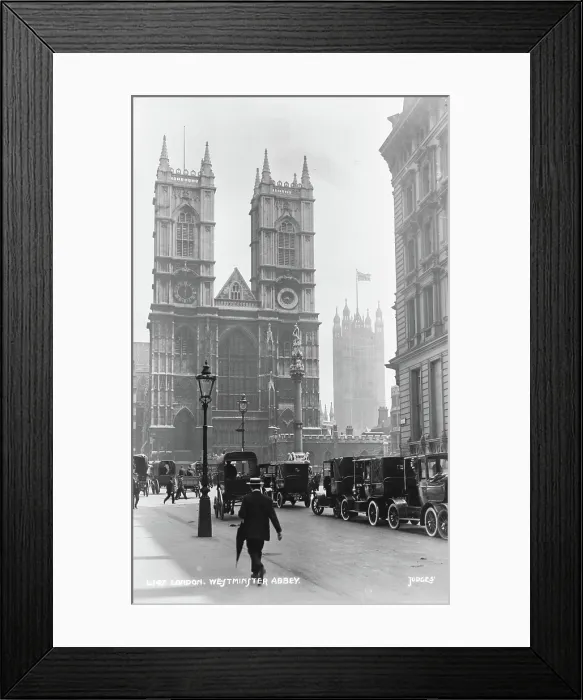 Framed Print : Westminster Abbey in Historical London Framed Print : Westminster Abbey in Historical London