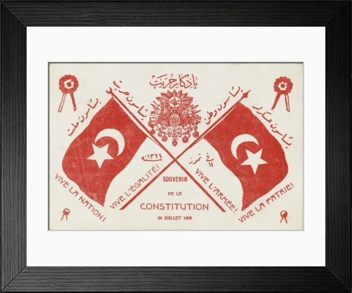 Framed Print : Patriotic Postcard in favour of the Constitution Framed Print : Patriotic Postcard in favour of the Constitution